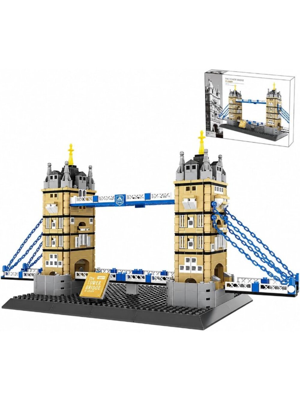 London Tower Bridge Building Block Set - 969 Pcs Architectural Model Kit for